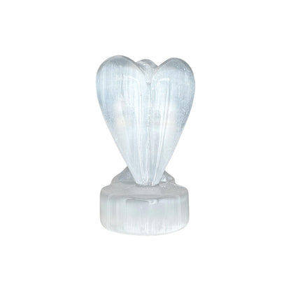 Figurine ange en selenite