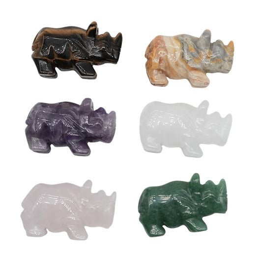 Figurine Rhinocéros 5,5x3x2,5 cm (avec boite)