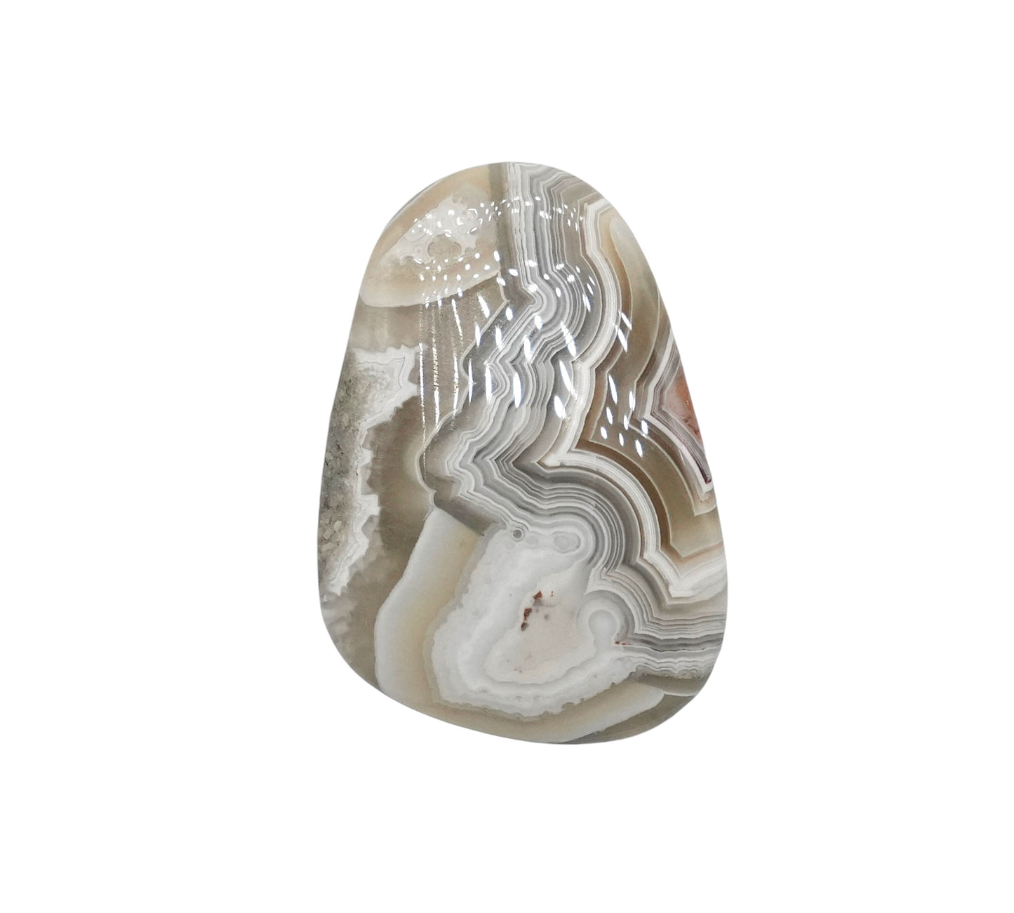 Pendentif Agate crazy forme libre percé sur le coté