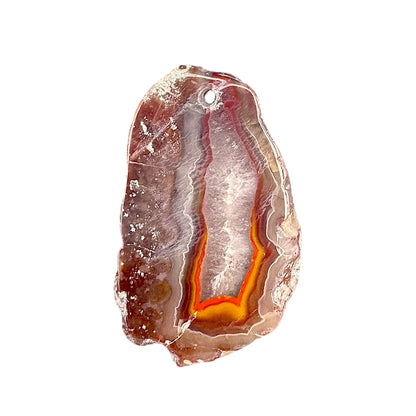 Pendentif Agate crazy forme Libre percé devant