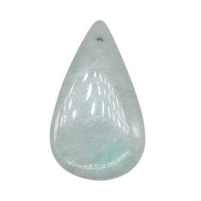 Pendentif Jade de Birmanie forme goutte percé devant (réf 22x26)