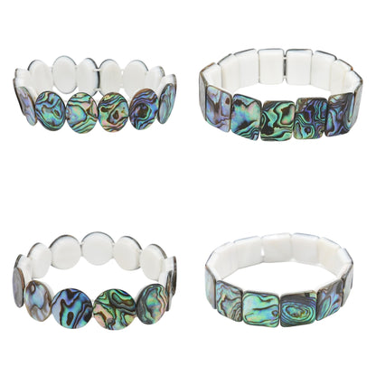 Bracelet à 2 trous Ormeau AA+ (4 modèles disponibles)