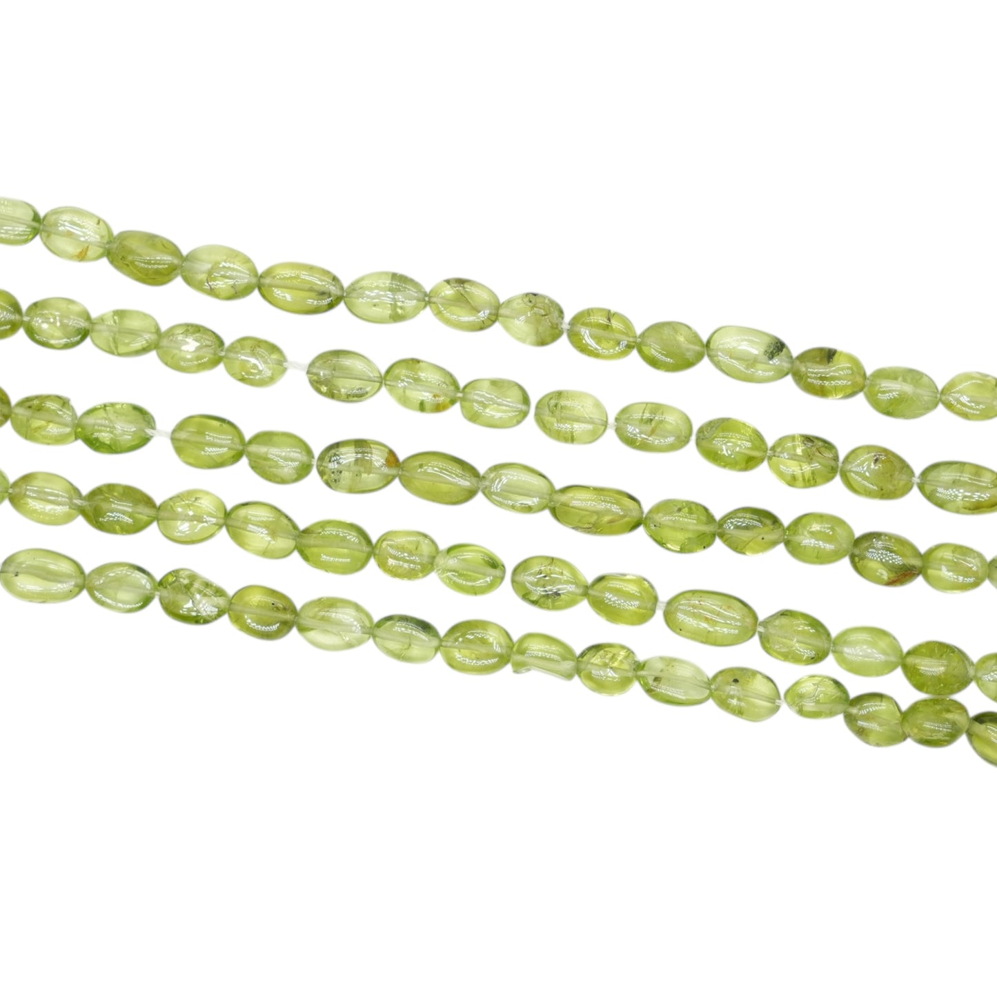Fil de pierre Péridot AAA ovale