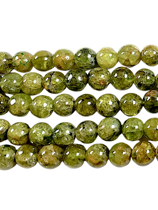 Fil de perle Peridot 6 mm A+