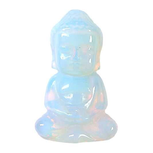 Figurine bouddha en Opaline