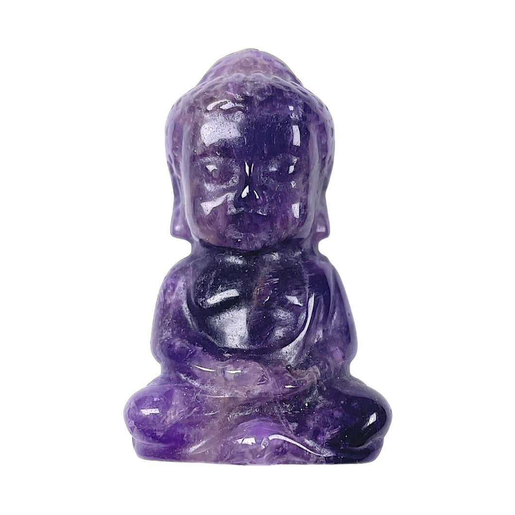 Figurine bouddha en Amethyste