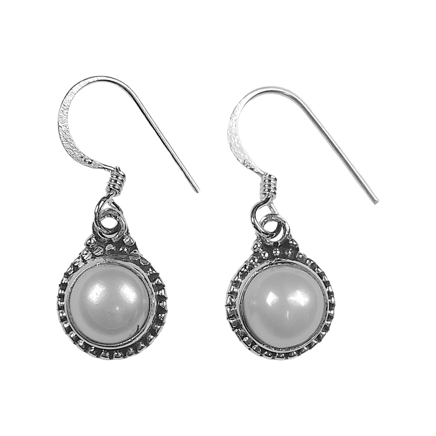 Boucle d'oreille en Argent 925 & perle rivière