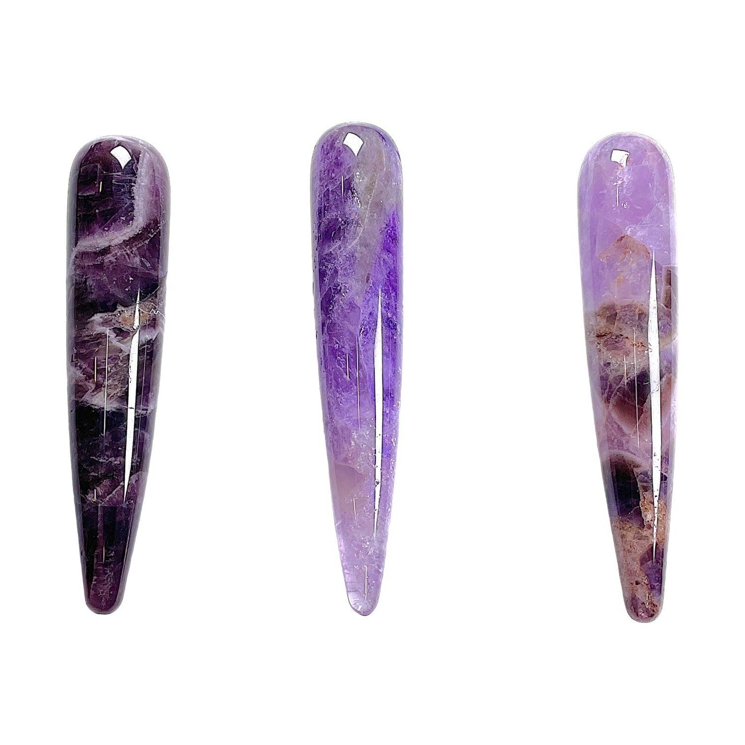 Baton de massage Amethyste à l’unité - Foliesbijoux