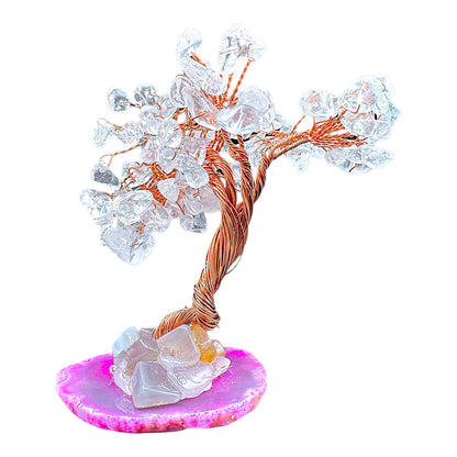 Arbre de vie en Cristal de roche x agate