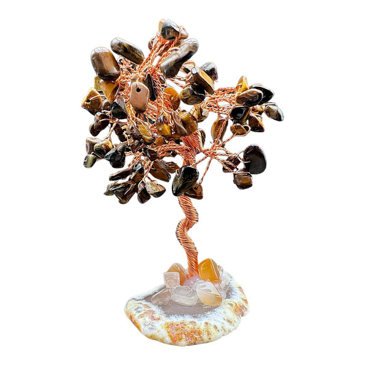 Arbre de vie en oeil de tigre - Foliesbijoux