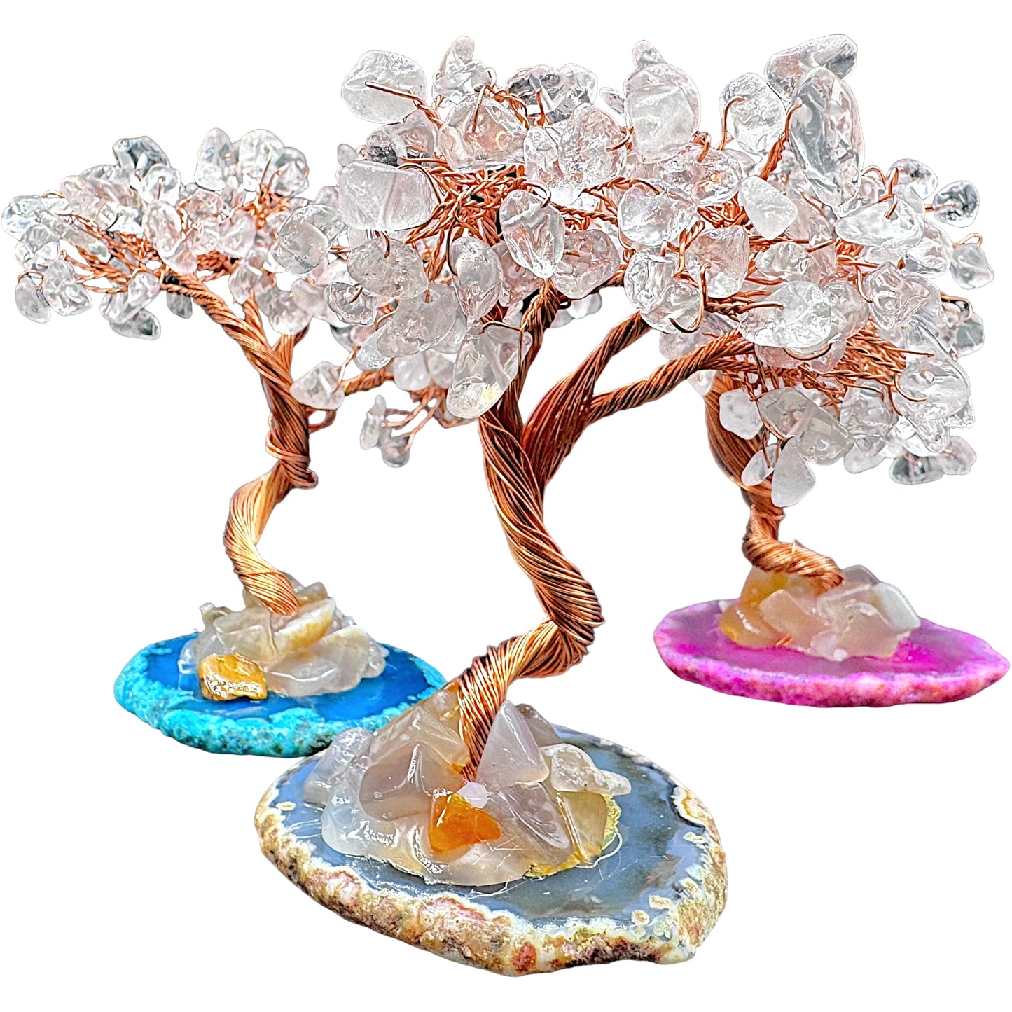 Arbre de vie en Cristal de roche x agate