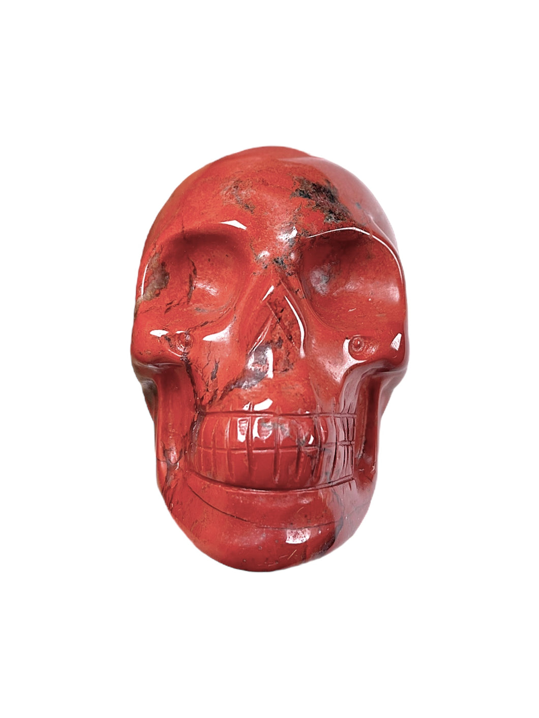 Crâne en Jaspe rouge