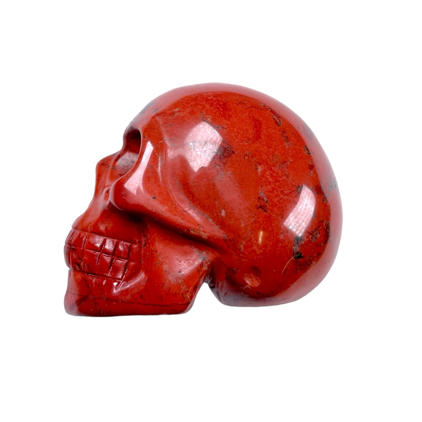 Crâne en Jaspe rouge