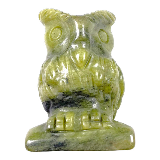 Figurine Hibou en Jade de Thailande