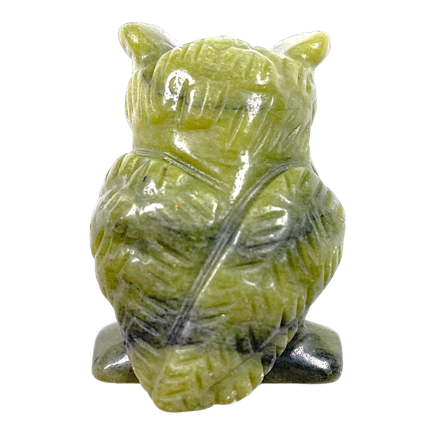 Figurine Hibou en Jade de Thailande