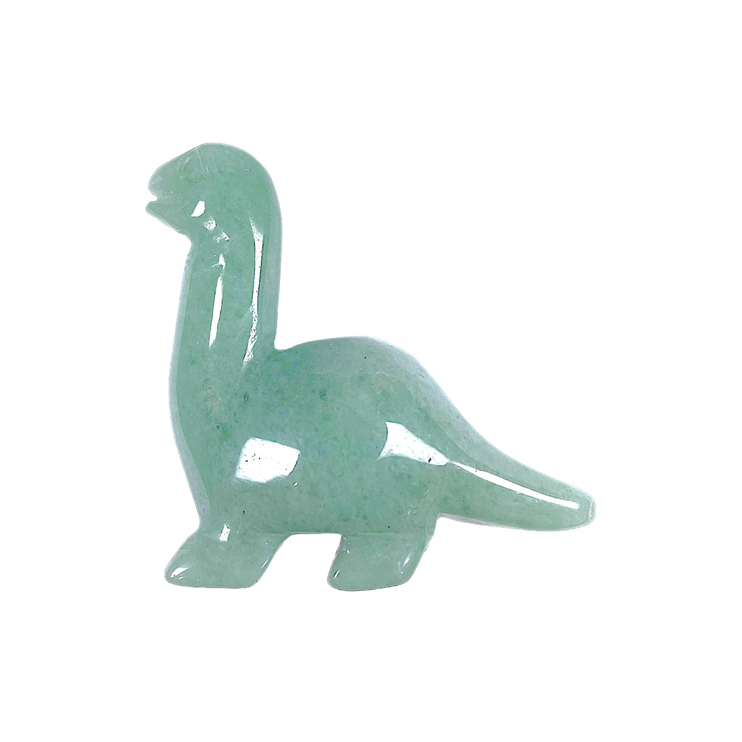 Figurine de diplodocus en Aventurine verte