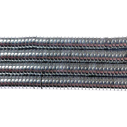 Fil de perle Hématite electroplaquée argenté HEA-18