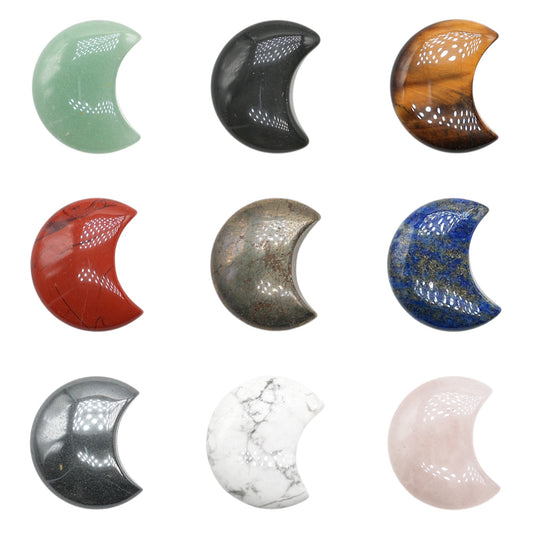 Lune 3.2x2.8 cm à l'unité (11 pierres disponibles)