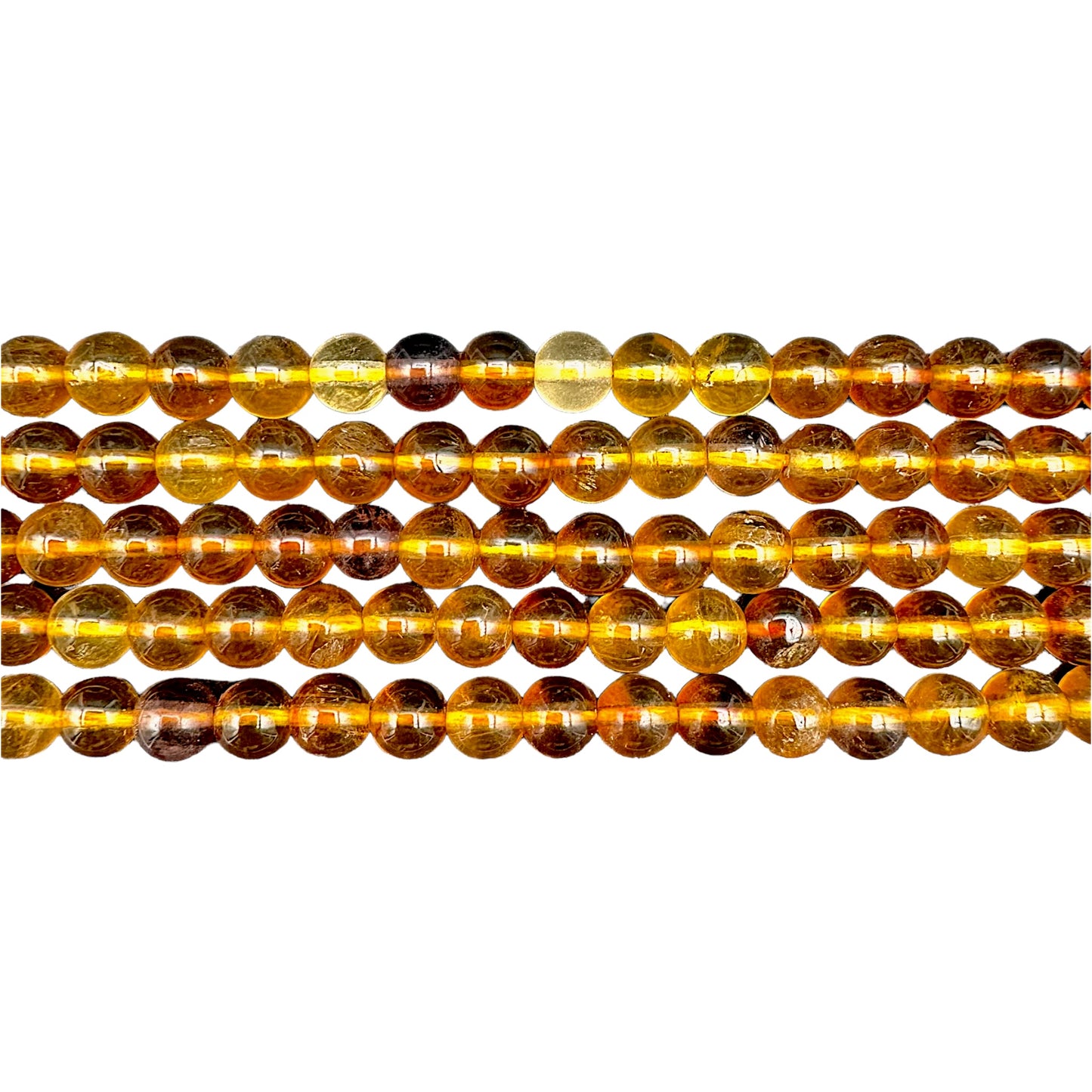 Fil de perle Tourmaline jaune