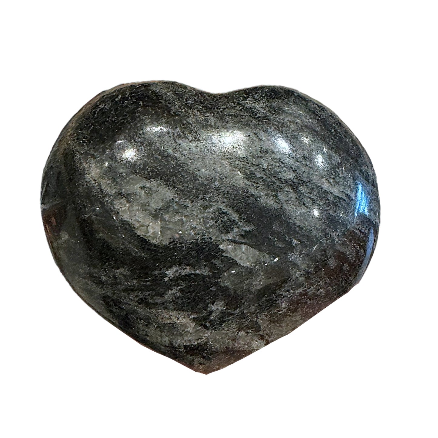 Coeur quartz tourmaline vert A