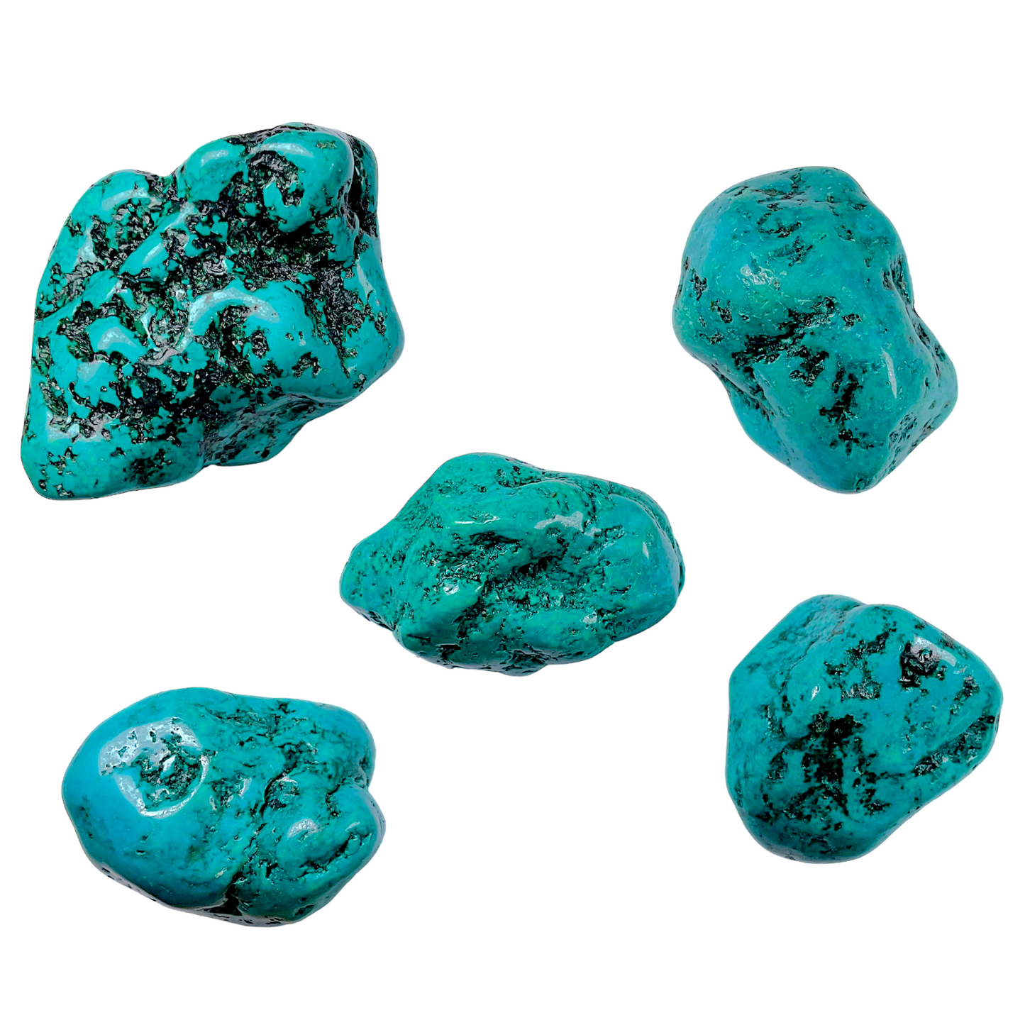 Pierre brute Howlite turquoise teintée (a l’unité)