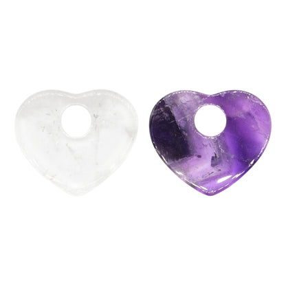Lot de 2 charm’s Coeur pour boucle d’oreille (Créole non comprise) (2 tailles disponible)