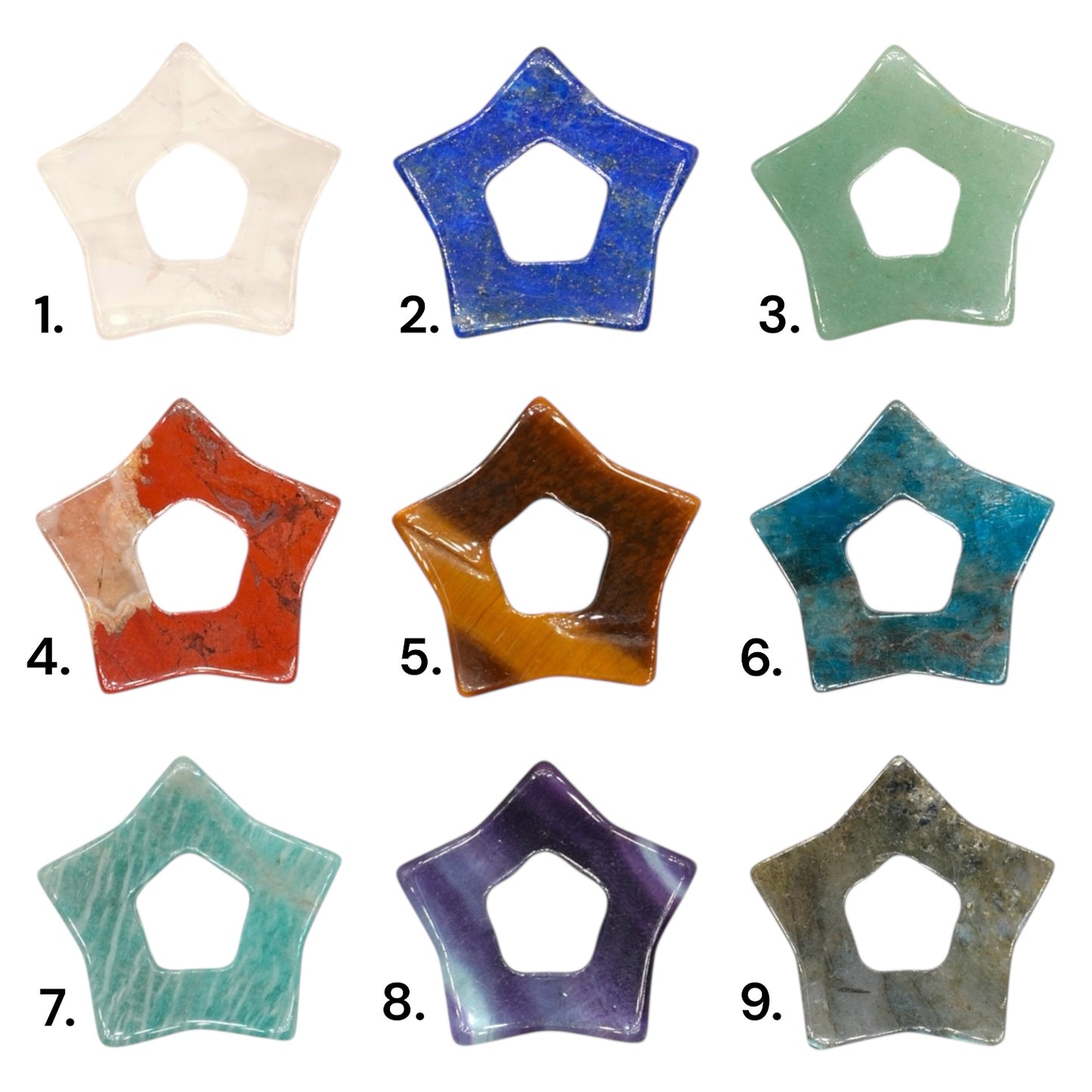 Lot de 2 charm’s Etoile pour boucle d’oreille (Créole non comprise) (2 tailles disponible)