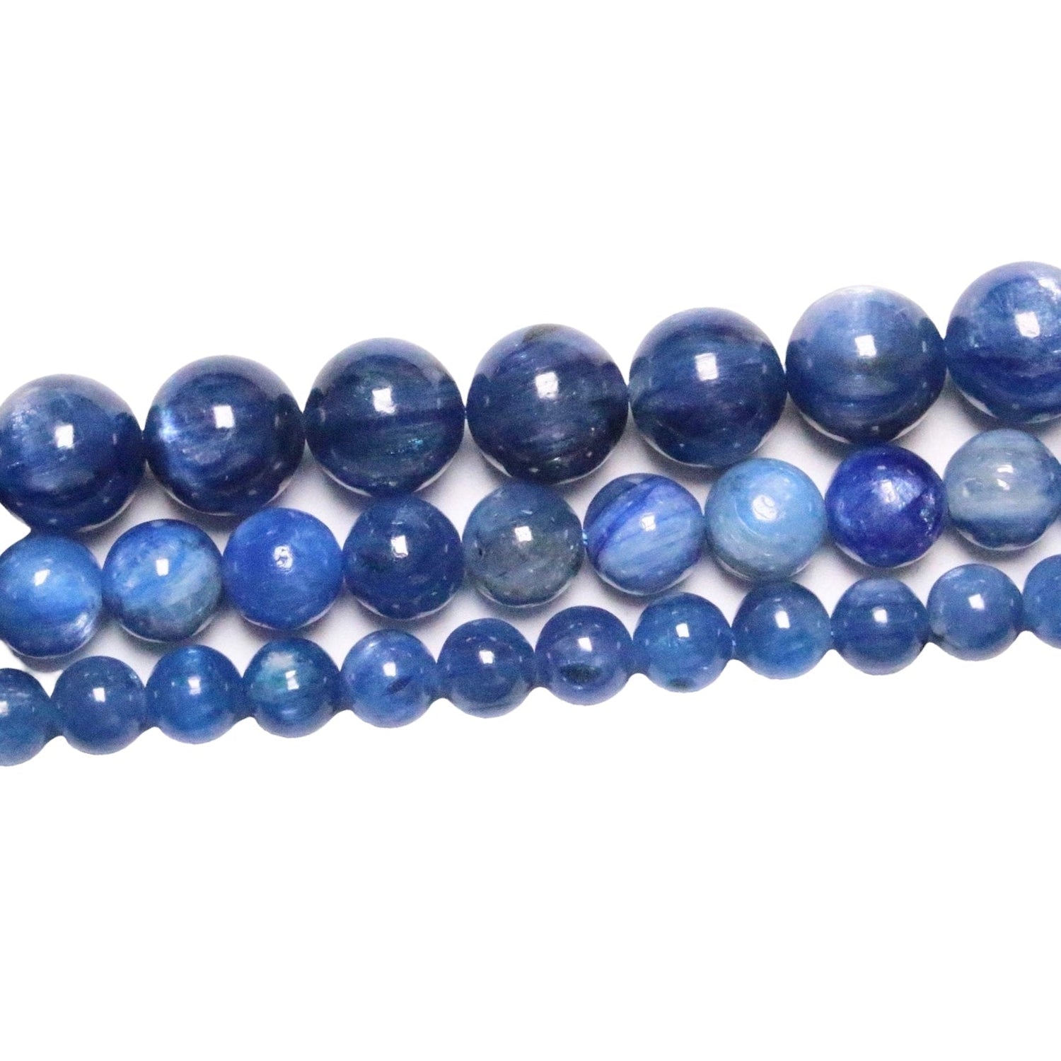 Fil de perle Cyanite Bleue AAA - Foliesbijoux