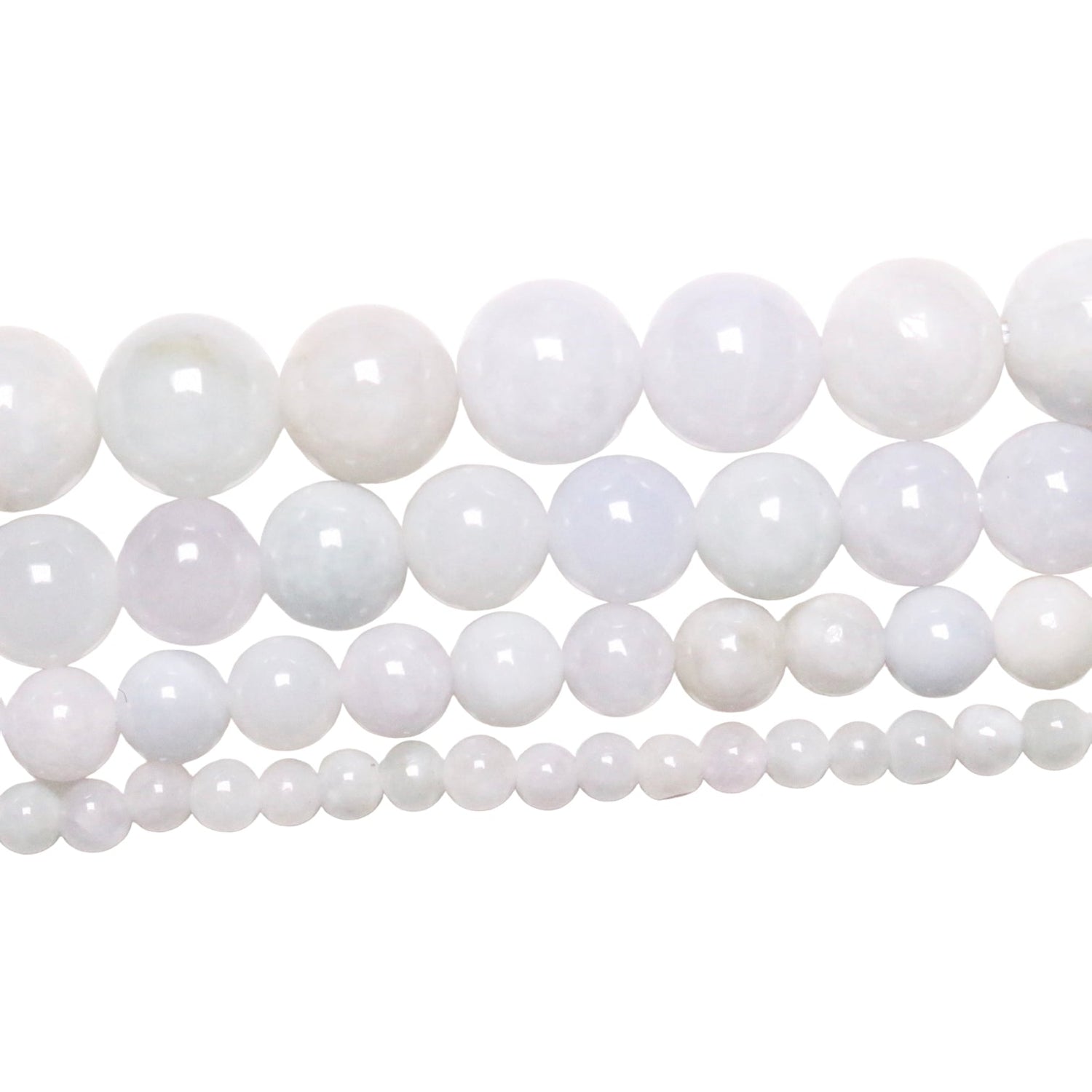 Fil de perle Jade blanc AA - Foliesbijoux