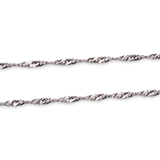 Lot de 10 chaînes en acier inoxydable argenté référence 12 - Foliesbijoux