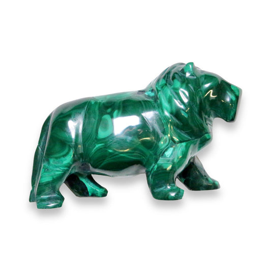 Lion en malachite du Congo au kilo