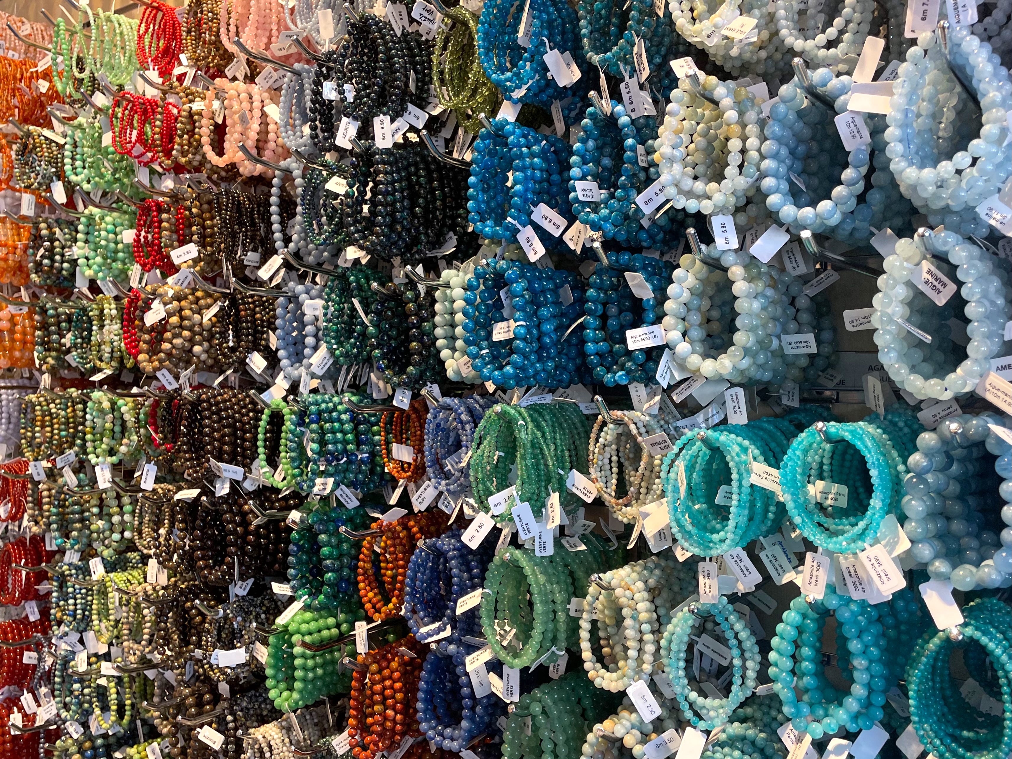 Lot De 30 Bijoux Pierres Naturelles Pour Revendeur - Bracelets, Colliers, Neufs Avec étiquettes