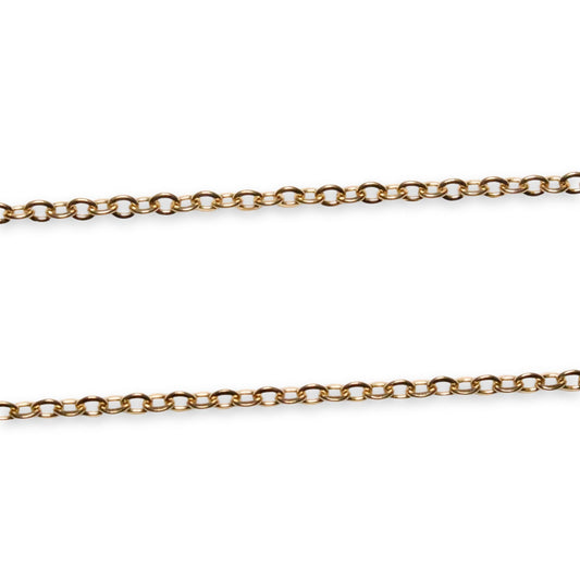 10 chaînes en acier doré inoxydable (1-0.4)D - Foliesbijoux