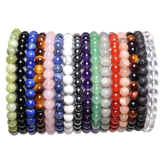 Bracelet en 7 chakras 6mm AA