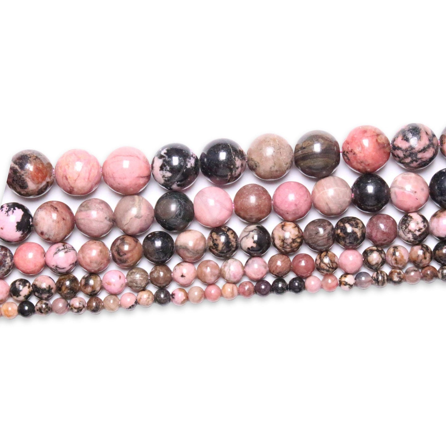 Fil de perle Rhodonite AA