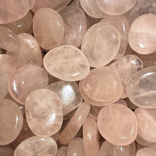 Galet plat en Quartz rose