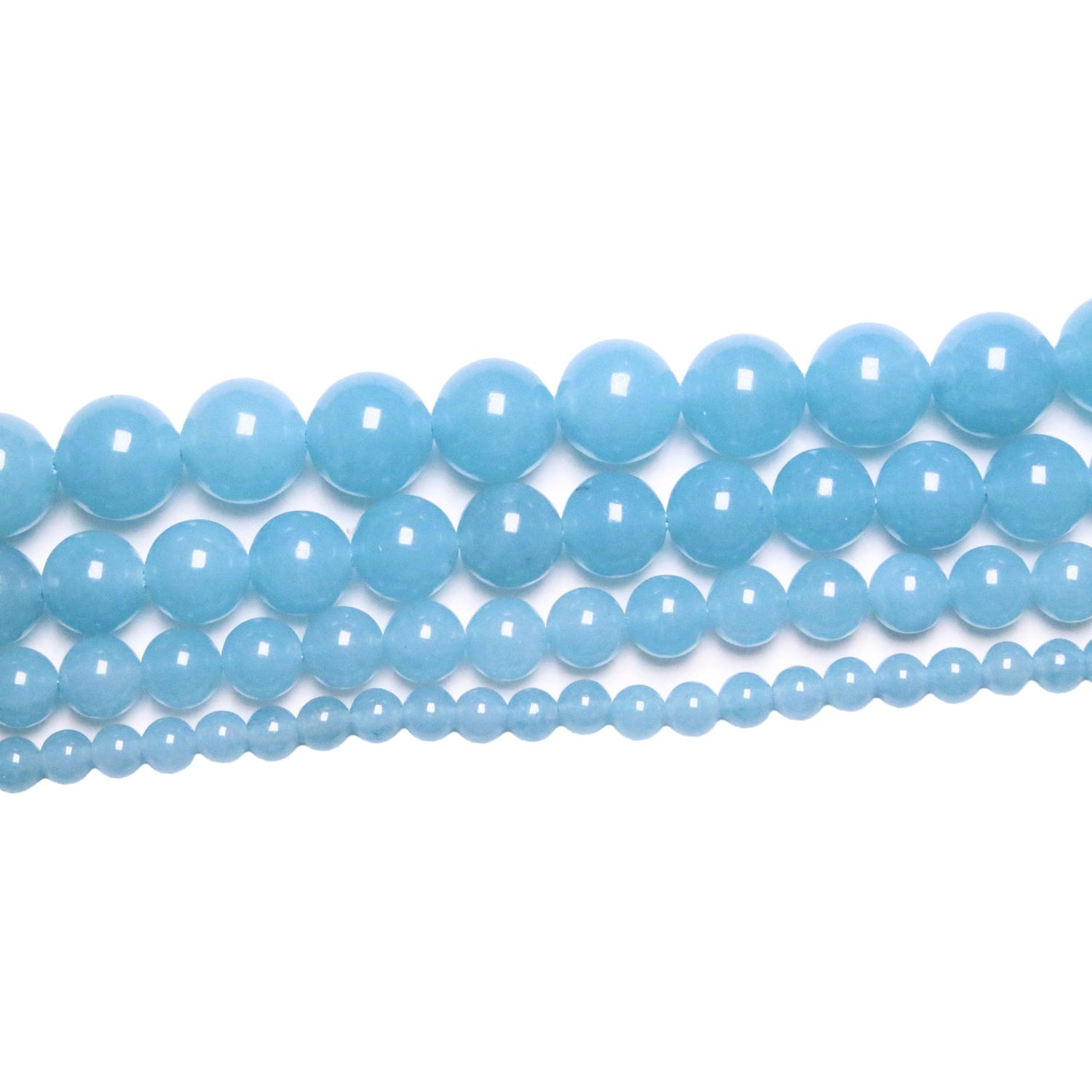 Fil de perle Quartz Bleu A - Foliesbijoux