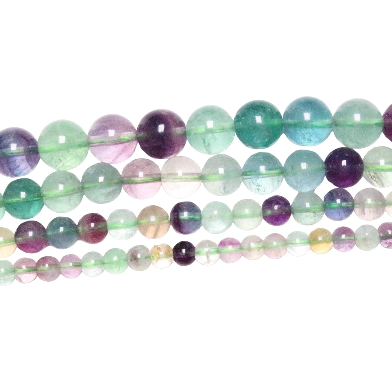 Fil de perle Fluorine Multicolore A+ - Foliesbijoux