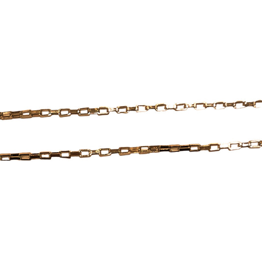 Lot de 10 chaînes en acier inoxydable doré modèle 7 - Foliesbijoux