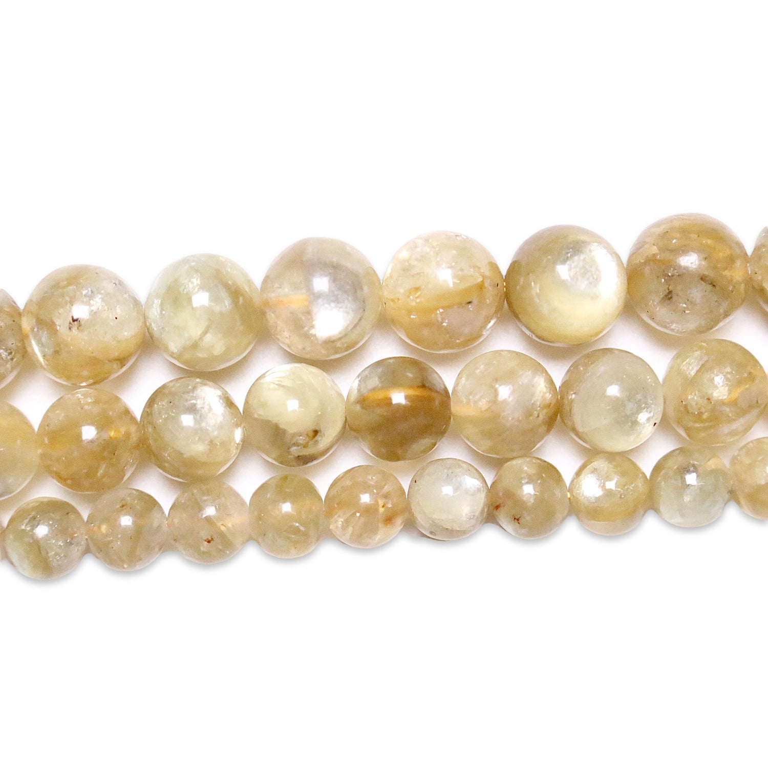 Fil de perle Lépidolite doré AA+ - Foliesbijoux