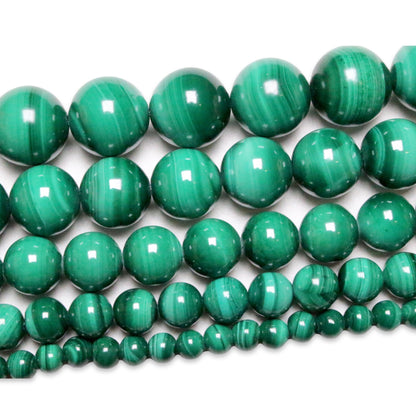 Fil de perle Malachite AA+ - Foliesbijoux