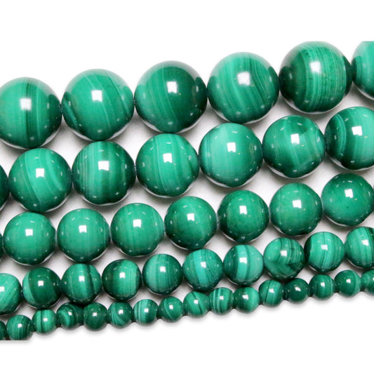 Fil de perle Malachite AA+ - Foliesbijoux