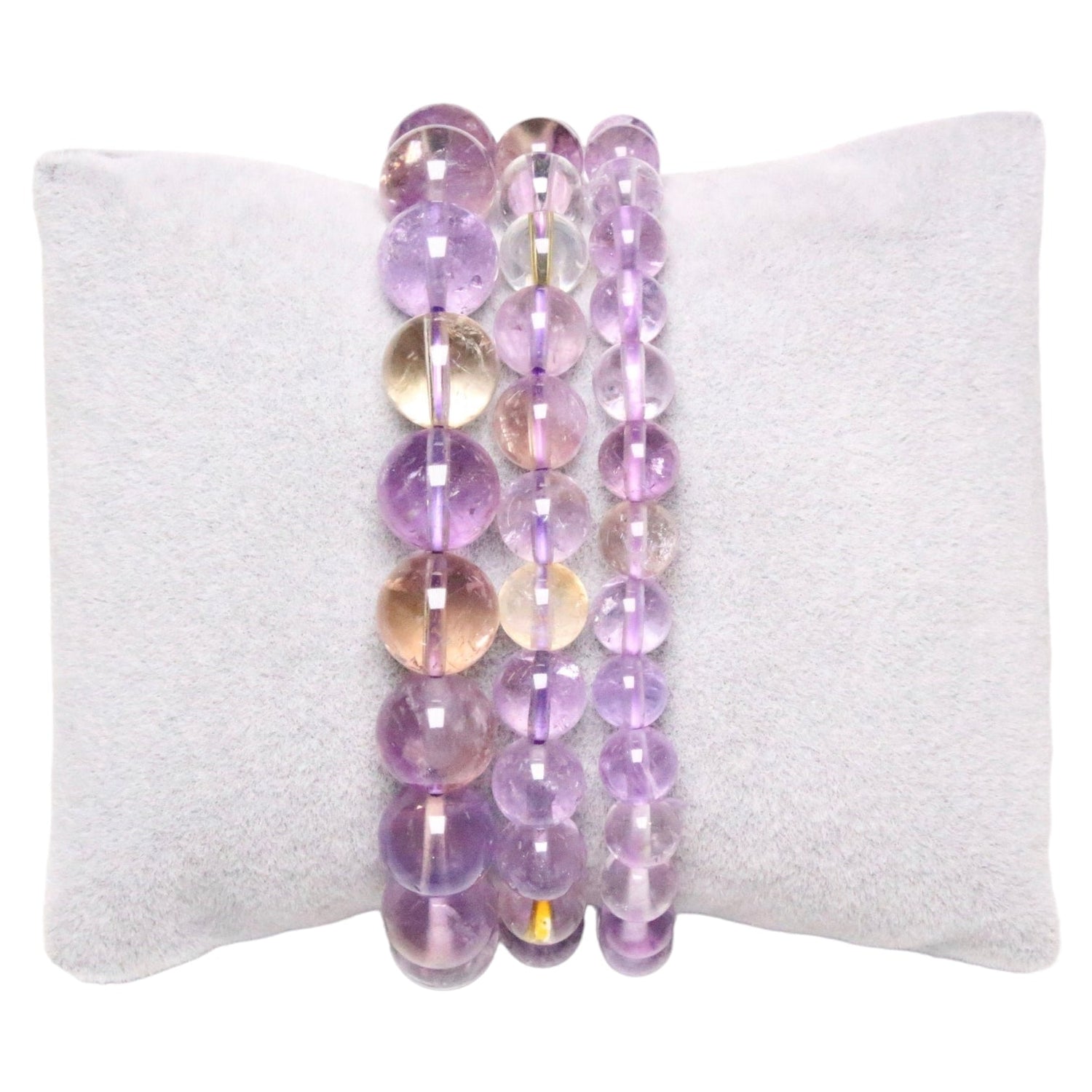 Bracelet Améthyste-Citrine chauffée - Foliesbijoux