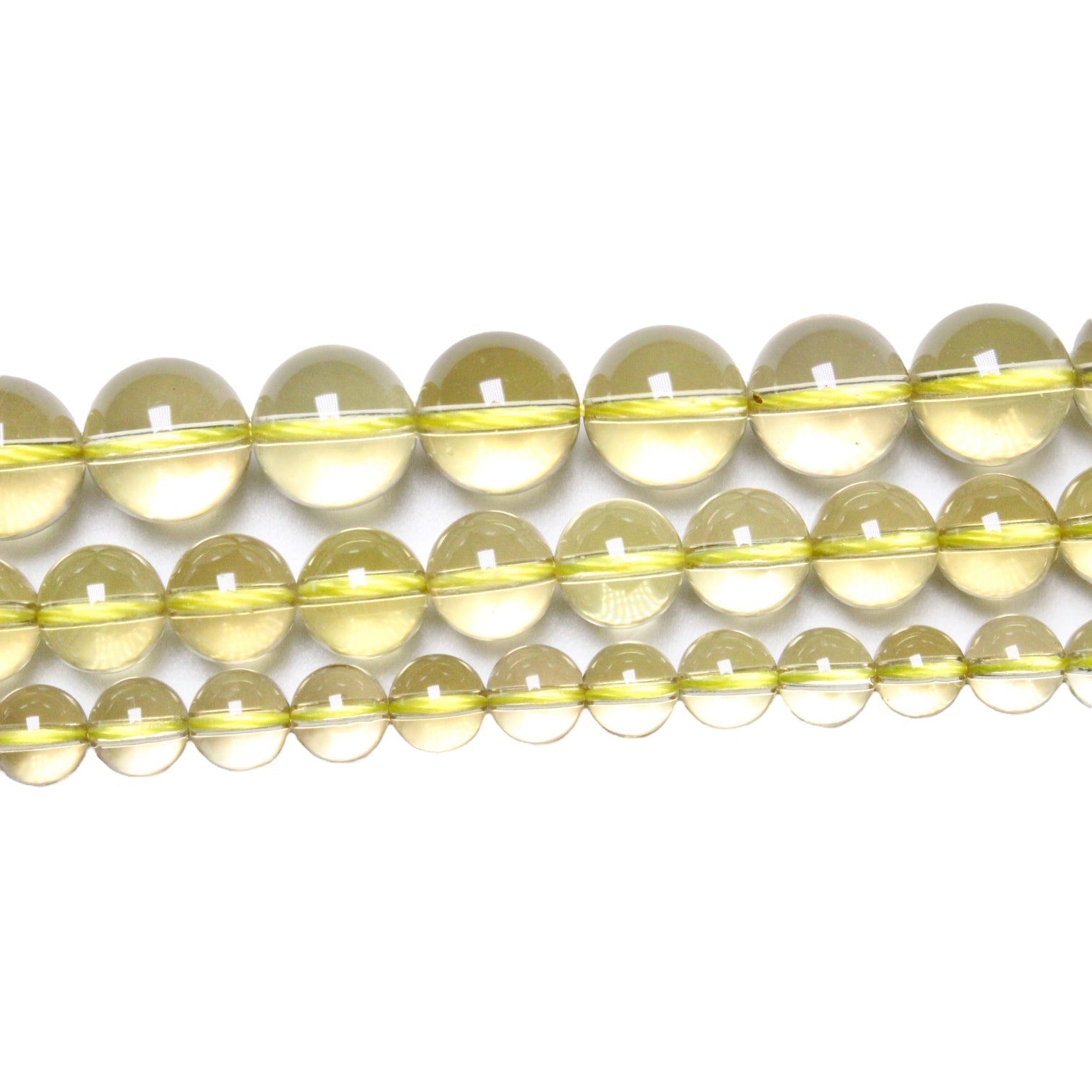 Fil de perle Quartz Citron ( Lemon ) - Foliesbijoux
