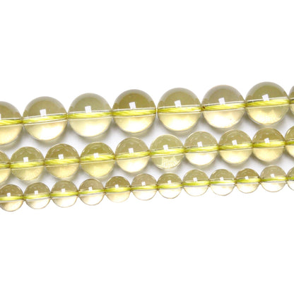 Fil de perle Quartz Citron ( Lemon ) - Foliesbijoux