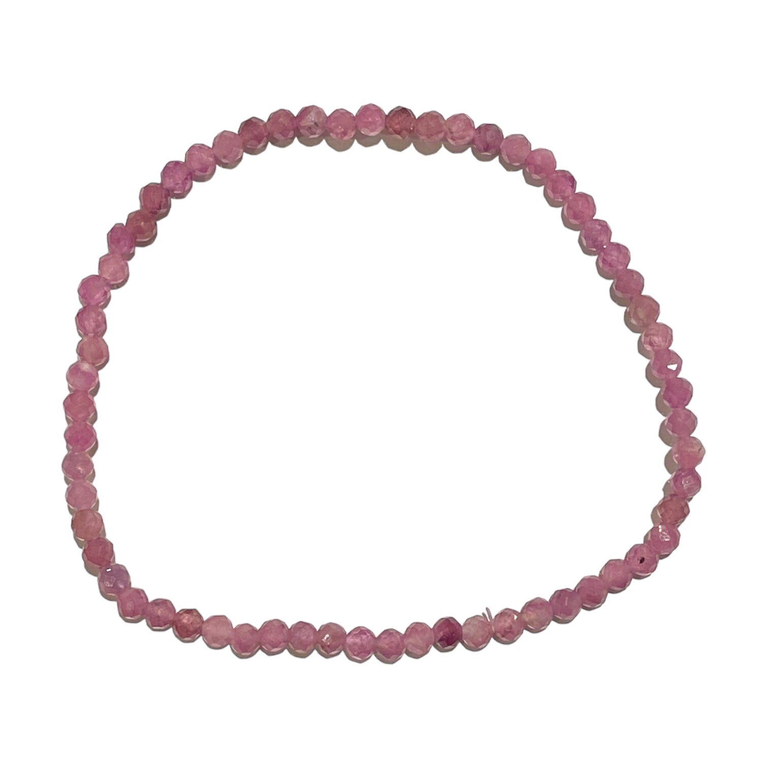 3mm A+ Pink Tourmaline Faceted Bracelet | Foliesbijoux