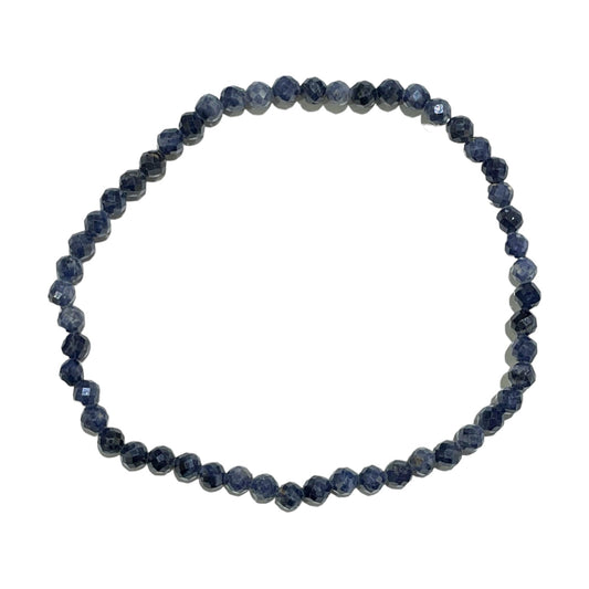 Bracelet Facetté 3mm Saphir bleu A