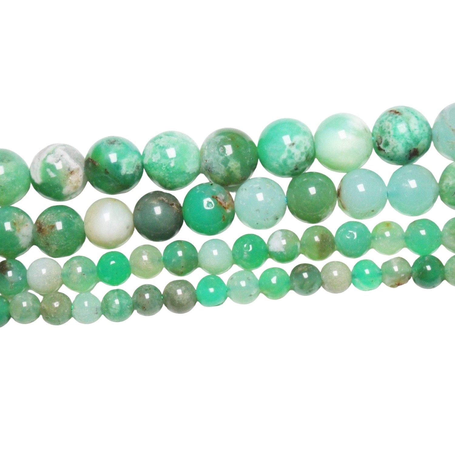Fil de perle Chrysoprase AAA - Foliesbijoux