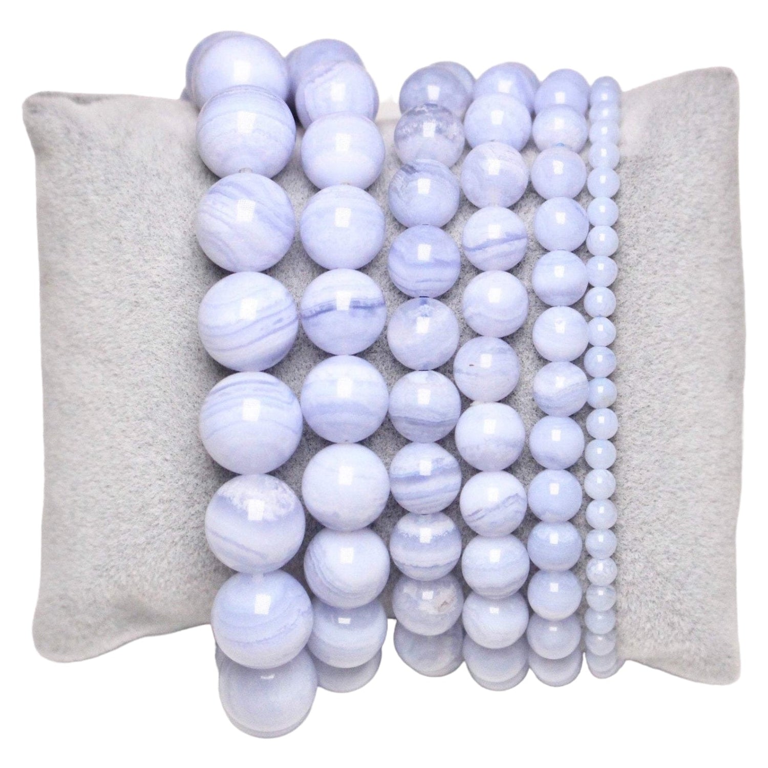 Bracelet Calcédoine bleue AA+ - Foliesbijoux