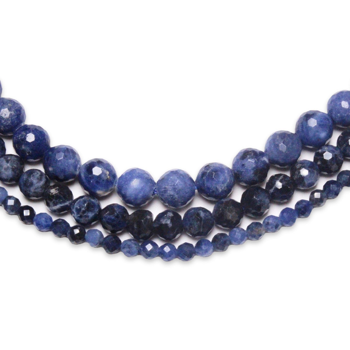 Fil Sodalite en perle facetté - Foliesbijoux